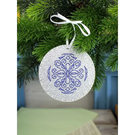 Kit de point de croix "Une lune d'argent" 9 x 9 cm ST-1207