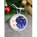 Kreuzstich-Set "Ein Mond in Silber" 9 x 9 cm ST-1207