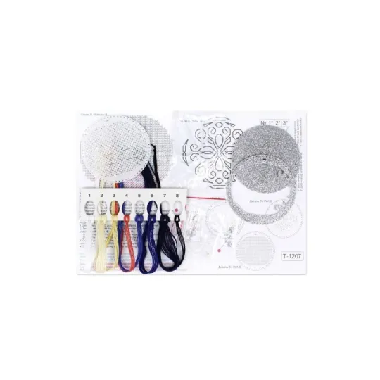 Kreuzstich-Set "Ein Mond in Silber" 9 x 9 cm ST-1207