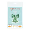 Cross stitch kit "White bell with a bow" 12 x 9 cm ST-1204