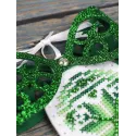 Cross stitch kit "White bell with a bow" 12 x 9 cm ST-1204