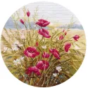 Siuvinėjimo kryželiu rinkinys "Raudonasis šnabždesys" 25×25 cm S1747