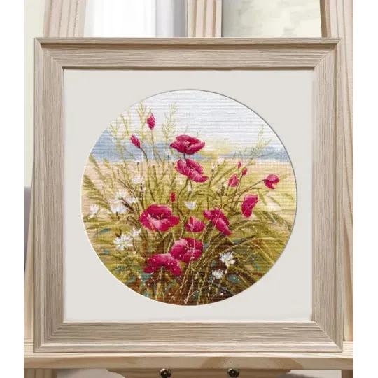 Siuvinėjimo kryželiu rinkinys "Raudonasis šnabždesys" 25×25 cm S1747