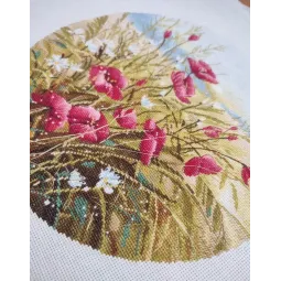 Cross stitch kit "Crimson Whisper" 25×25 cm S1747