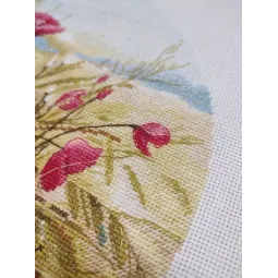 Cross stitch kit "Crimson Whisper" 25×25 cm S1747