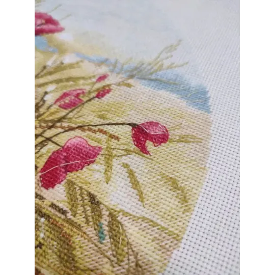 Cross stitch kit "Crimson Whisper" 25×25 cm S1747