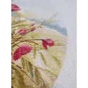 Kit point de croix "Murmure Cramoisi" 25×25 cm S1747