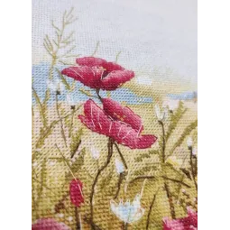 Kreuzstich-Set "Purpurrotes Flüstern" 25×25 cm S1747