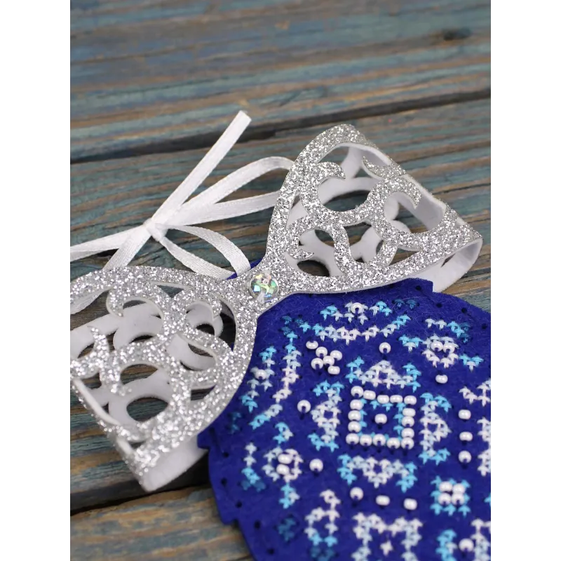 Kreuzstich-Set "Tannenzapfen mit Schleife" 12 x 9 cm ST-1205