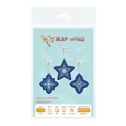 Cross stitch kit "Frosty stars. Set of 3" ST-1100