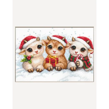 Kreuzstich-Set "Weihnachtsfreude" 30x21 cm SRA1050