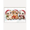 Cross stitch kit "Christmas Joy" 30x21 cm SRA1050