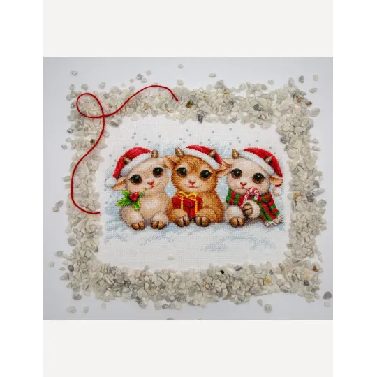 Cross stitch kit "Christmas Joy" 30x21 cm SRA1050