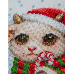 Kit point de croix "Joie de Noël" 30x21 cm SRA1050