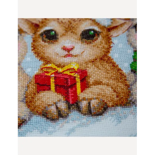 Siuvinėjimo rinkinys "Kalėdinė džiaugsmas" 30x21 cm SRA1050