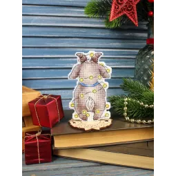 Cross stitch kit "New Year's Little Goat" 12x8 cm SR-1373