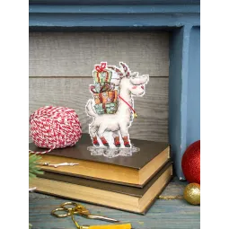 Cross stitch kit "Fluffy goat" 13x10 cm SR-1372