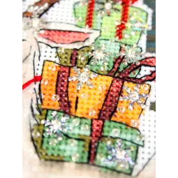 Kreuzstich-Set "Flauschige Ziege" 13x10 cm SR-1372