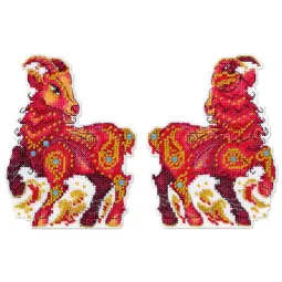 Cross stitch kit "Fiery Little Goat" 12 x 10 cm SR-1370