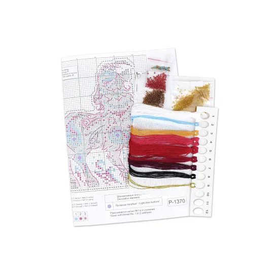 Kreuzstich-Set "Feuriges Zicklein" 12 x 10 cm SR-1370