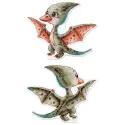 Kreuzstich-Set "Kleiner Pterodactylus" 10 x 13 cm SR-1347