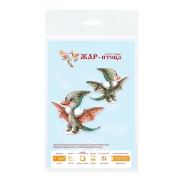 Siuvinėjimo kryželiu rinkinys "Mažasis pterodaktilis" 10 x 13 cm SR-1347