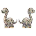 Cross stitch kit "Charming Diplodocus" 12 x 10 cm SR-1345