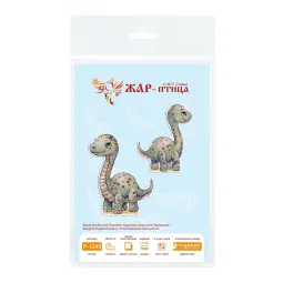Kit point de croix "Diplodocus charmant" 12 x 10 cm SR-1345
