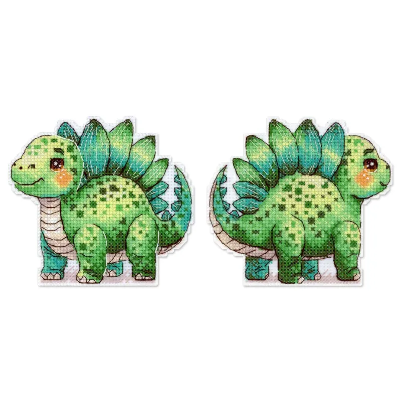 Kit point de croix "Baby Stegosaurus" 10 x 10 cm SR-1344