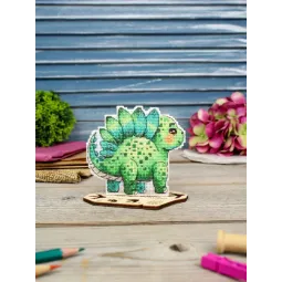 Kreuzstich-Set "Baby-Stegosaurus" 10 x 10 cm SR-1344
