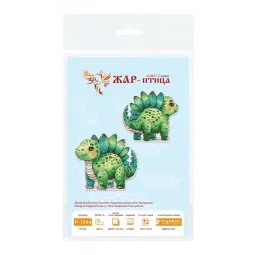 Cross stitch kit "Baby Stegosaurus" 10 x 10 cm SR-1344