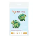 Kit point de croix "Baby Stegosaurus" 10 x 10 cm SR-1344