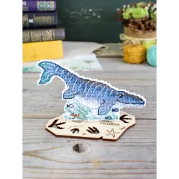 Cross stitch kit "Dinosaurs. Mosasaur" 8 x 12 cm SR-1348