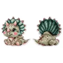 Siuvinėjimo kryželiu rinkinys "Mielas Triceratopsas" 9 x 9 cm SR-1343