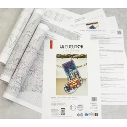 Kreuzstich-Set "London Christmas Bus Stocking" 25 x 37 cm L10-003