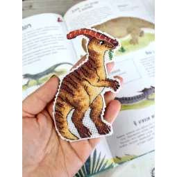 Siuvinėjimo kryželiu rinkinys "Dinozaurai. Parasaurolophus" 12 x 9 cm SR-1340