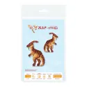 Cross stitch kit "Dinosaurs. Parasaurolophus" 12 x 9 cm SR-1340