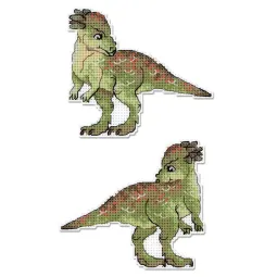 Kryželiu siuvinėjimo rinkinys "Dinozaurai. Pachycephalosaurus" 10 x 9 cm SR-1339