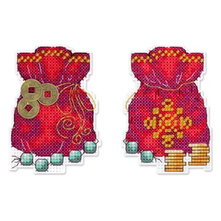 Cross stitch kit "Money bag" 8 x 6 cm SR-1323