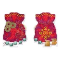 Cross stitch kit "Money bag" 8 x 6 cm SR-1323