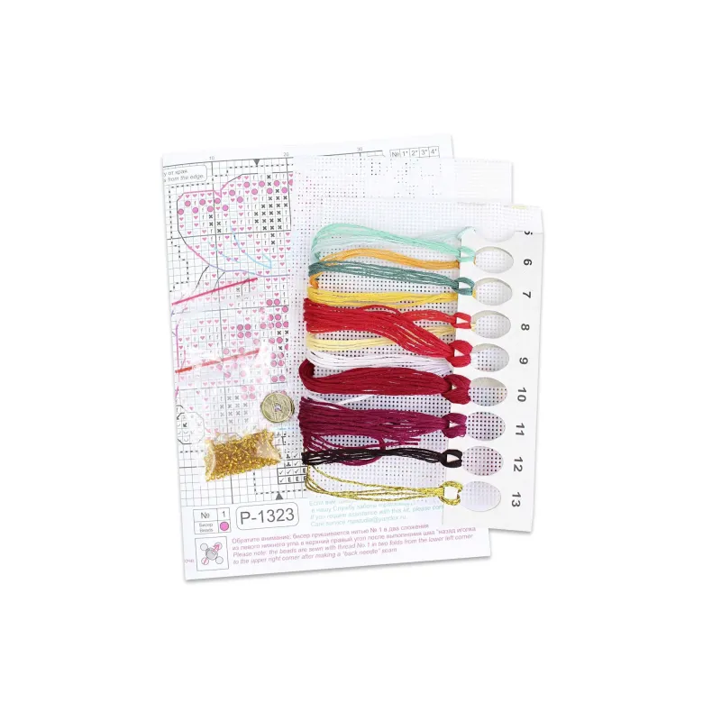 Cross stitch kit "Money bag" 8 x 6 cm SR-1323