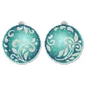 Kreuzstich-Set "Smaragden Glanz" Weihnachtsornament 10 x 9 cm SR-1320