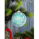 Siuvinėjimo kryželiu rinkinys "Emerald Radiance" Kalėdinis ornamentas 10 x 9 cm SR-1320