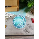 Kreuzstich-Set "Smaragden Glanz" Weihnachtsornament 10 x 9 cm SR-1320