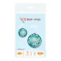 Siuvinėjimo kryželiu rinkinys "Emerald Radiance" Kalėdinis ornamentas 10 x 9 cm SR-1320