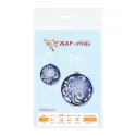 Cross stitch kit "Sapphire Radiance" Christmas Ornament" 10 x 9 cm SR-1319