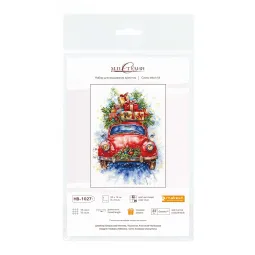 Kit de point de croix "Itinéraire du Nouvel An" 20*14 cm SNV-1027