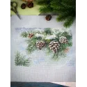 Kreuzstich-Set "Schneebedeckter Zweig" 18*26 cm SNV-1020