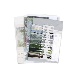 Kit de point de croix "Branche enneigée" 18*26 cm SNV-1020