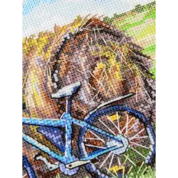 Kreuzstich-Set "Die Reise eines Fahrrades" 15*20 cm SNV-1007